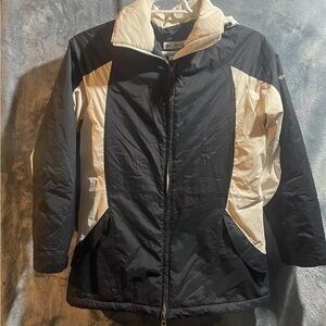 Columbia Winter Ski Hike Coat Women’s Medium Omni-Shield Waterproof Black/White